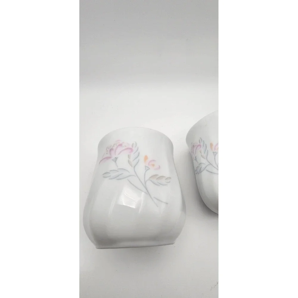 Vintage Corning Pink Trio – Gravy Boat/Creamer, Sugar Bowl w/ Lid, Salt & Pepper
